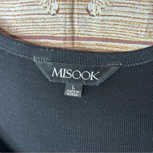 Misook Knit Basic Sleeveless Dress - BLACK - Picture 2 of 3